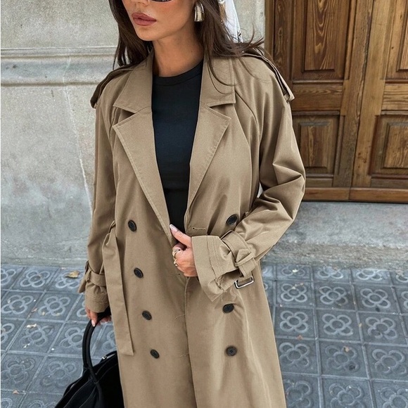 Classic Women's Brown Trench Coat